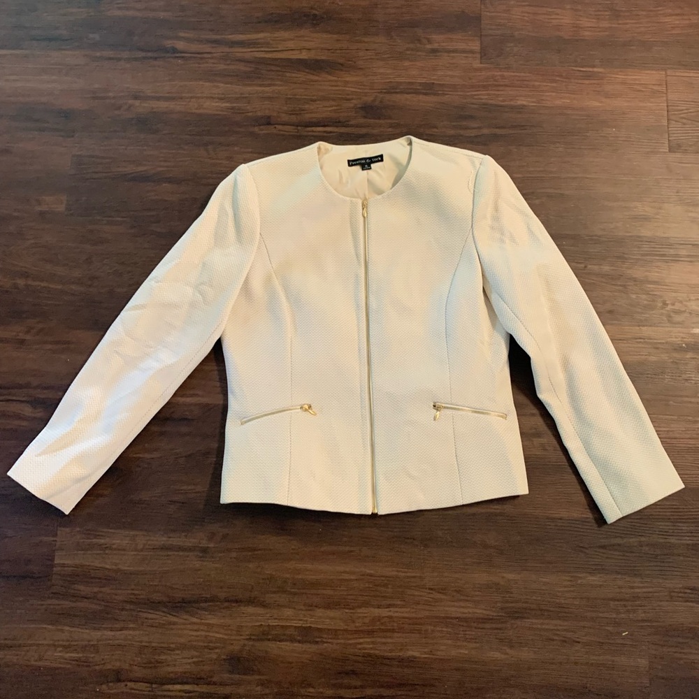Tan and cream jacket
